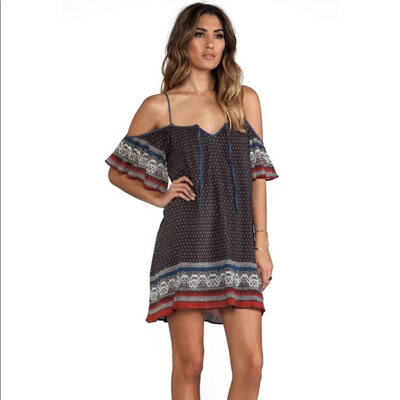 Free People Printed Cold Shoulder Dress - Picture 3 of 6